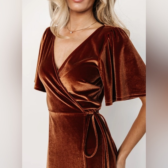 Baltic Born Meghan Velvet Wrap Maxi Dress - Picture 9 of 12
